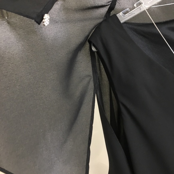 Patra Black Dress Size 2X Layered Ruffles Evening - Picture 6 of 6